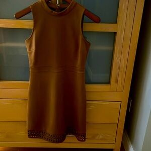 Ann Taylor suede tan dress